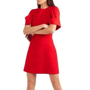 Alexander McQueen Red Cape Dress